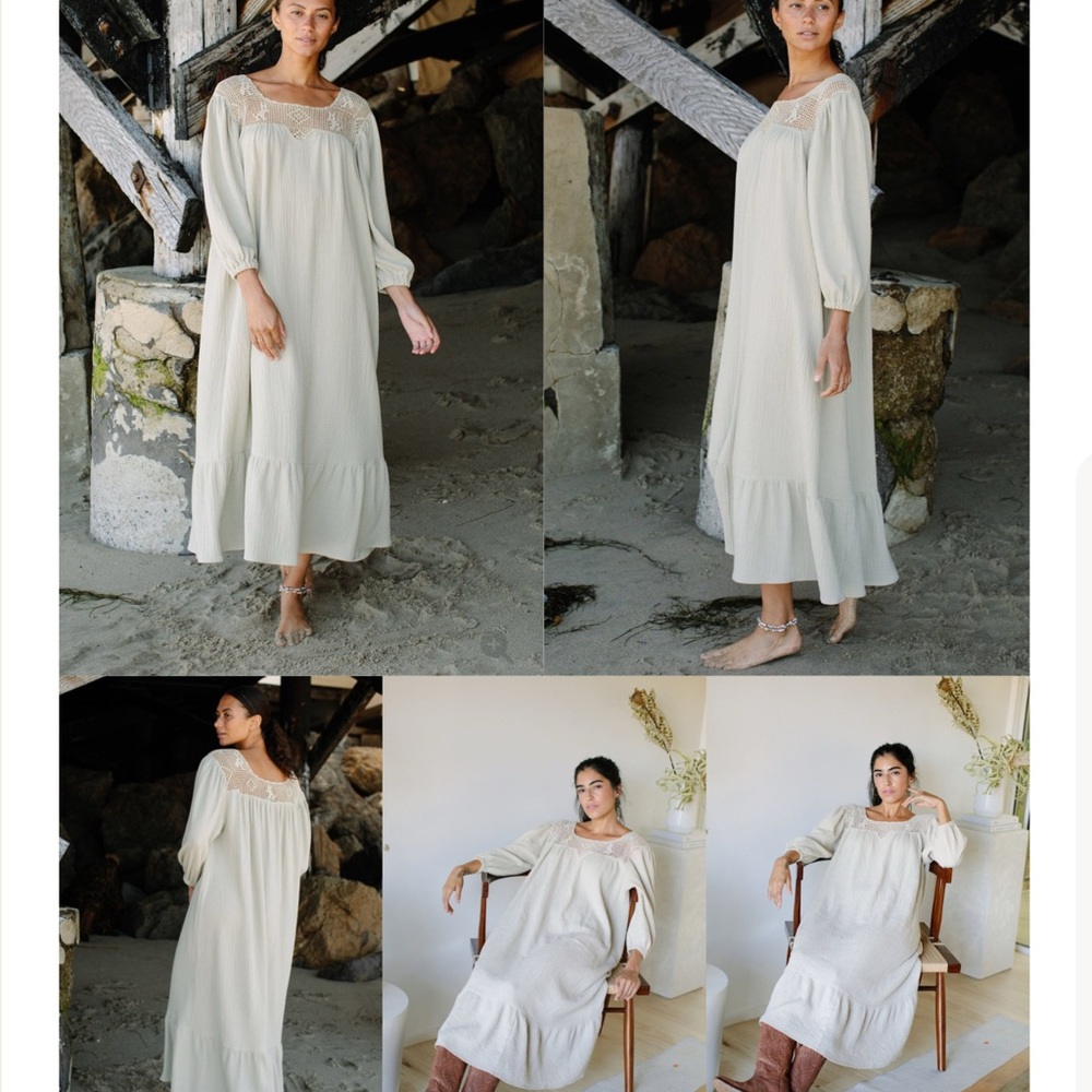 Rachel Pally cotton Gauze Lola maxi kaftan boho dress size XS